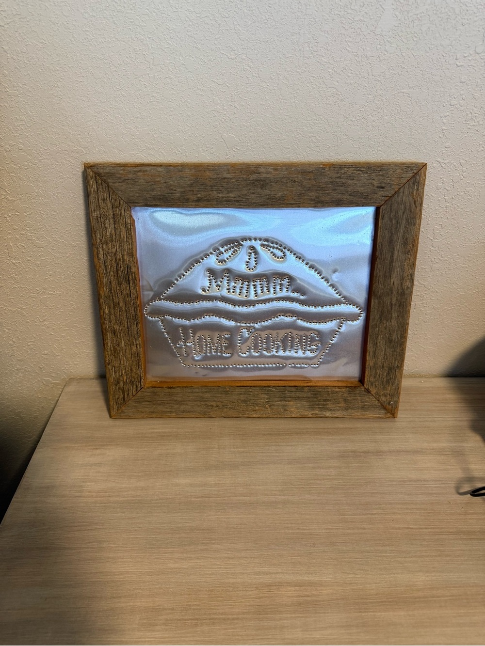 Rustic Home Cooking Pie Tin Punch Kitchen Wall Art